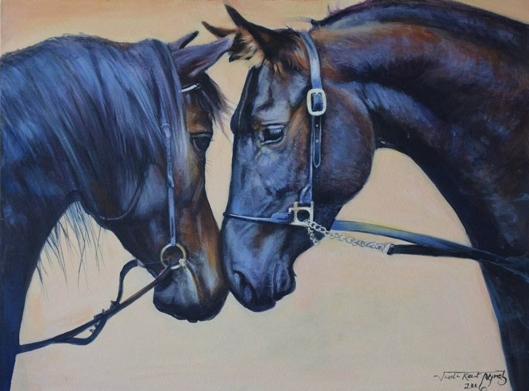 Thoroughbred horse painting